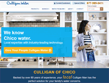 Tablet Screenshot of culliganofchico.com